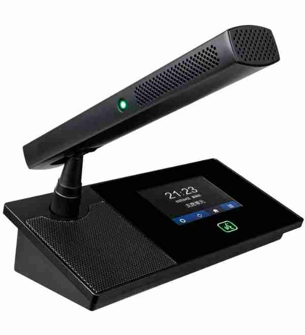 Advanced hand-in-hand conference speaking unit